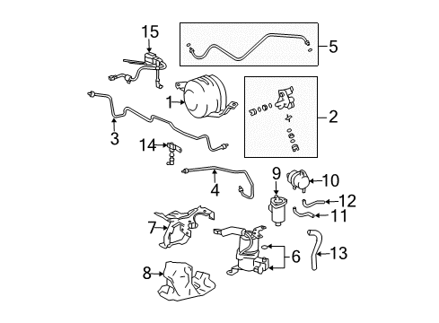 2009 Toyota 4Runner Auto Leveling Components Sensor Sub-Assy, Height Control, Rear LH Diagram for 89408-60011