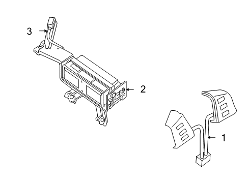 2005 Infiniti QX56 Cruise Control System Bracket Electrical Unit Diagram for 28452-7S615