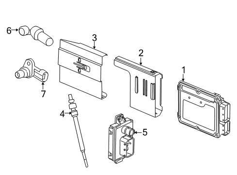 2014 Chevrolet Cruze Powertrain Control Glow Plug Asm Diagram for 12656288