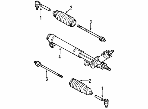 2005 Chevrolet SSR P/S Pump & Hoses, Steering Gear & Linkage Pump Pkg, P/S Diagram for 26112231