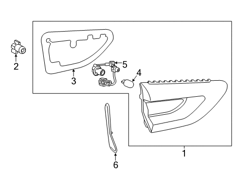 2019 Buick Regal TourX Bulbs Back Up Lamp Assembly Diagram for 39107536