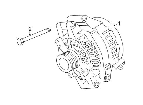 2016 BMW 535i xDrive Alternator Hex Bolt With Washer Diagram for 07119906167