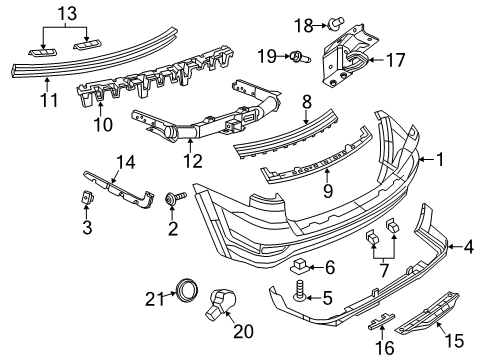 2013 Jeep Grand Cherokee Parking Aid Module-Parking Assist Diagram for 56054146AG