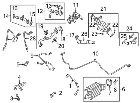 2021 Ford F-150 Powertrain Control Booster Sensor Diagram for KK2Z-9F479-A