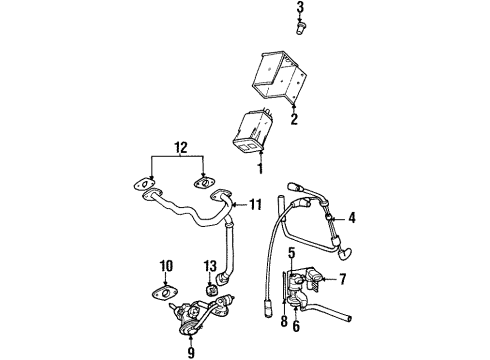 1997 Plymouth Prowler Emission Components SOLENOID-Vacuum Diagram for 5234217