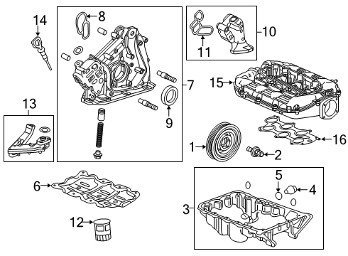 2018 Acura MDX Intake Manifold Manifold, In. Diagram for 17160-5WS-A00