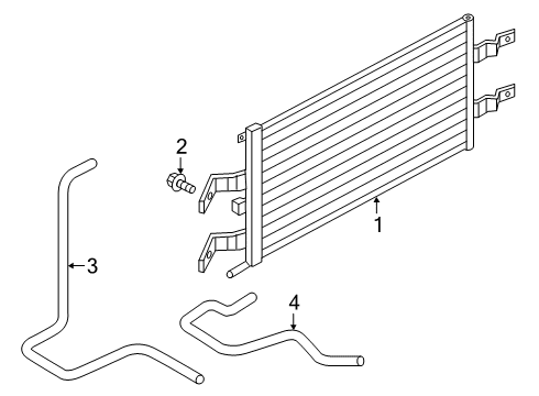 2020 Infiniti QX50 Oil Cooler Hose - Auto Transmission Oil Cooler Diagram for 21633-5NA2A