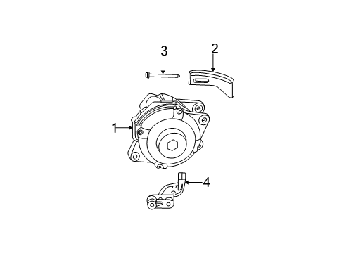 2002 Chrysler PT Cruiser Alternator ALTERNATR-Engine Diagram for RL033253AA