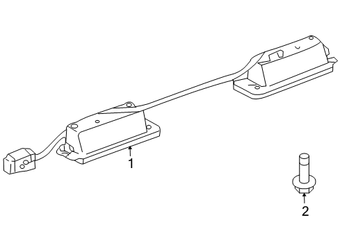 2012 Lexus GX460 License Lamps Lamp Assy, License Plate Diagram for 81270-60410