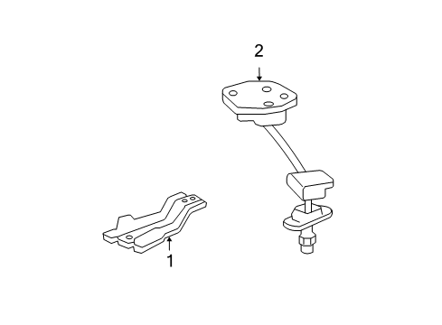 2007 Acura MDX Spare Tire Carrier Bracket, Spare Tire Diagram for 65746-STX-A00ZZ