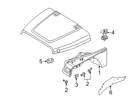 1998 Jeep Wrangler Fender & Components Shield-Splash Diagram for 55174658AD