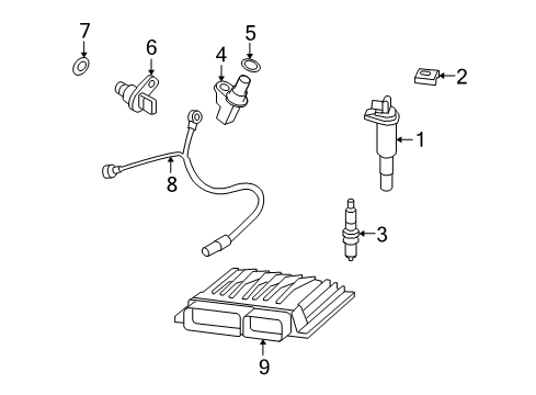 2013 BMW X6 Powertrain Control Spark Plugs Diagram for 12120037582