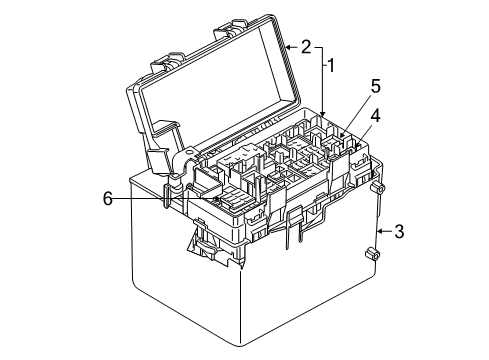 2011 Dodge Durango Fuse & Relay Module-Totally Integrated Power Diagram for RL692316AJ