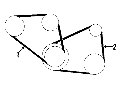 2001 Infiniti G20 Belts & Pulleys Compressor Belt Diagram for 11920-0E001