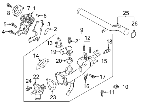 2020 Kia Telluride Powertrain Control Engine Ecm Control Module Diagram for 391223LNN0