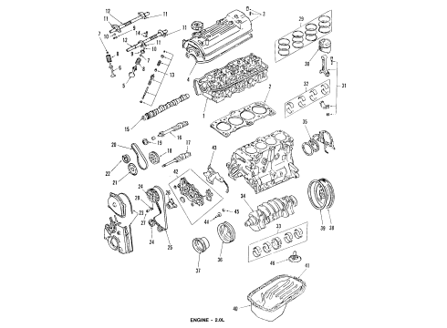 1986 Dodge Ram 50 Engine Mounting Switch-Engine Oil Pressure Diagram for 1258A002