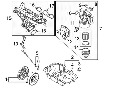 2022 Hyundai Tucson Engine Parts Bracket-Wiring MTG Diagram for 91931P4030