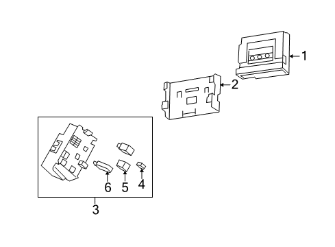 2010 Chevrolet Camaro Electrical Components Module Diagram for 13578421