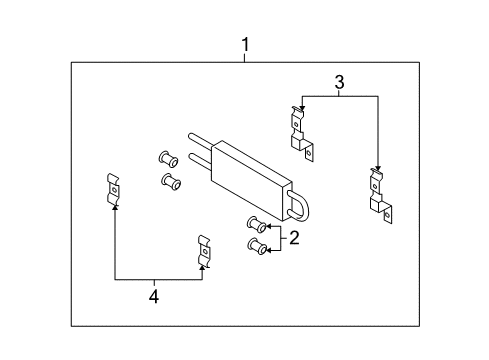 2014 Infiniti Q60 Power Steering Oil Cooler Bracket-Tube Diagram for 49730-JK00A