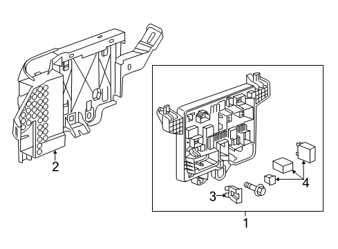 2016 Buick Cascada Fuse & Relay Fuse Diagram for 13408182