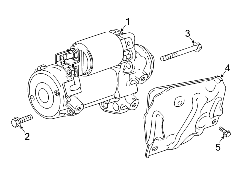 2018 Buick LaCrosse Starter Starter Diagram for 12657797