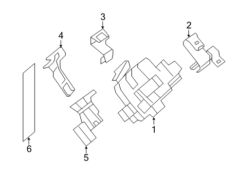 2016 Infiniti QX60 Fuse & Relay Block Junction Diagram for 24350-9NA0B
