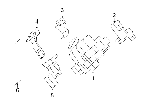 2016 Infiniti QX60 Fuse & Relay Bracket-Fuse Block Diagram for 24317-3JA0A