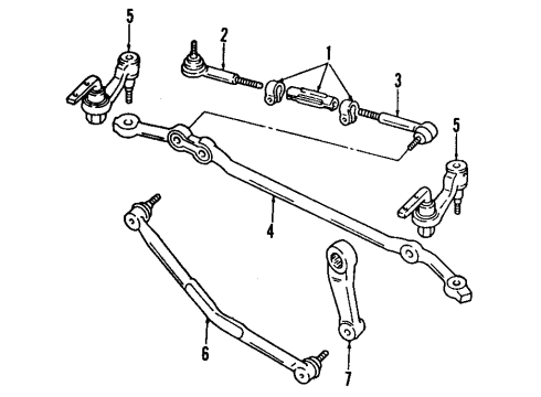 1995 GMC Safari P/S Pump & Hoses, Steering Gear & Linkage Hose Asm-Power Brake Booster Outlet Diagram for 26040053