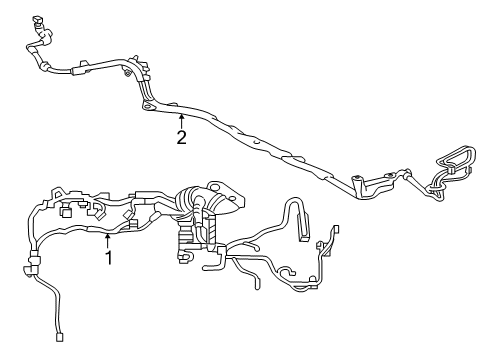 2013 Toyota Camry Wiring Harness Engine Harness Diagram for 82121-06C90