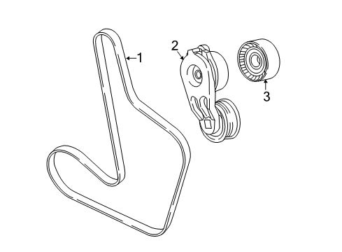 2021 Chrysler Pacifica Belts & Pulleys Belt-SERPENTINE Diagram for 5281261AA