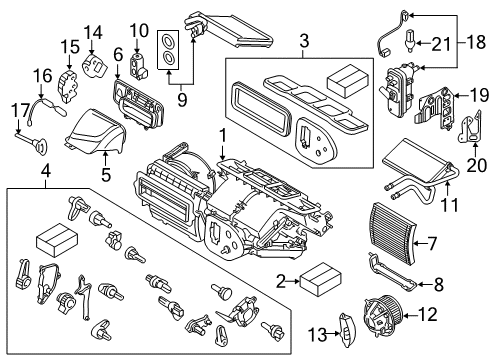 2019 BMW i8 Air Conditioner Electrical Expansion Valve Diagram for 64509318648