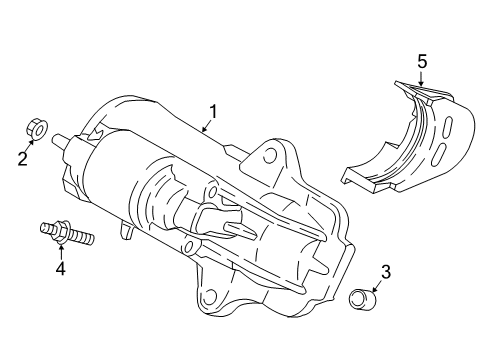 2021 Ford EcoSport Starter Starter Diagram for GV6Z-11002-A