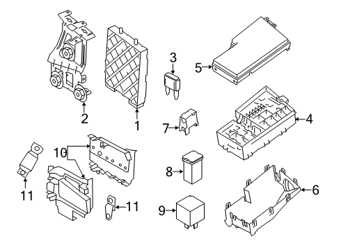 2022 Ford Transit Connect Fuse & Relay Fuse & Relay Box Diagram for KT1Z-14526-E