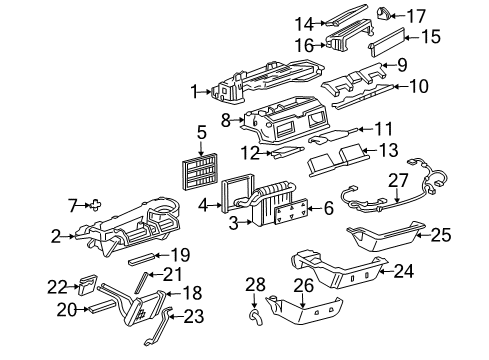 2000 Buick Park Avenue Air Conditioner Orifice Diagram for 25671803