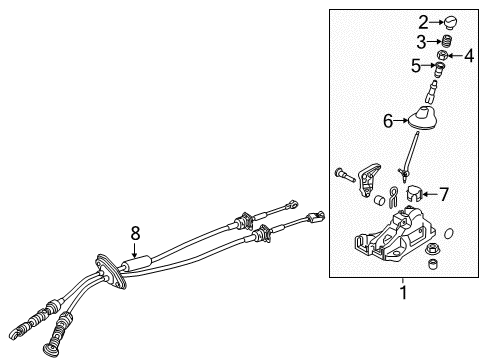 2014 Kia Soul Gear Shift Control - MT Boot Assembly-Shift LEVE Diagram for 84640B2000EQ