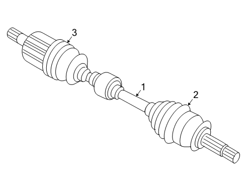 2007 Kia Spectra5 Drive Axles - Front Boot Set-In Joint Diagram for 495952F700