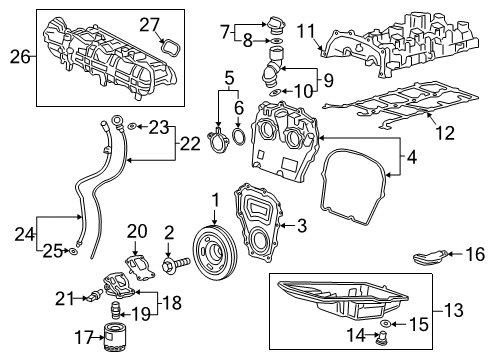 2019 GMC Sierra 1500 Senders Magnet Gasket Diagram for 12698384