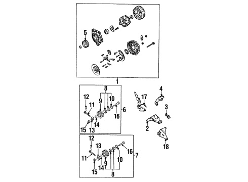 1997 Infiniti Q45 Alternator Reman Alternator Assembly Diagram for 2310M-6P000RW