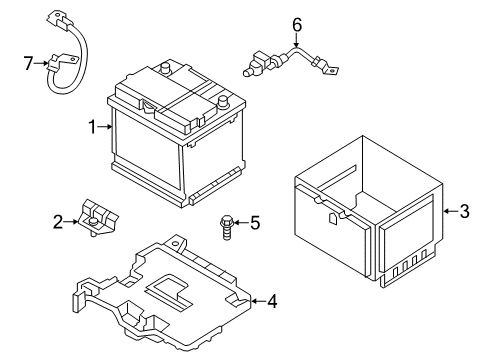 2016 Hyundai Veloster Battery Wiring Assembly-Transmission Ground Diagram for 91880-2V121