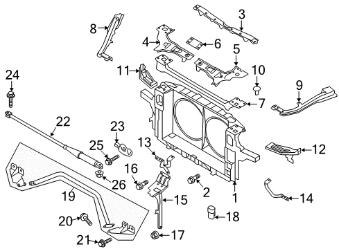 2018 Nissan 370Z Automatic Temperature Controls Nut Diagram for 08918-3402A