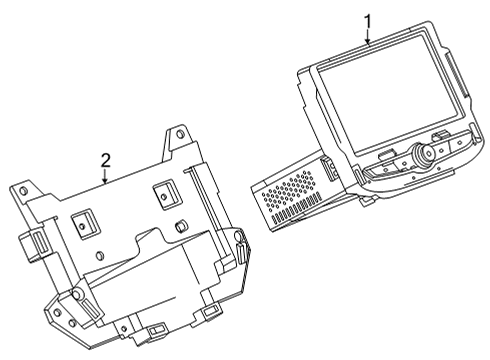 2022 Chevrolet Trailblazer Sound System Mount Bracket Diagram for 42483934