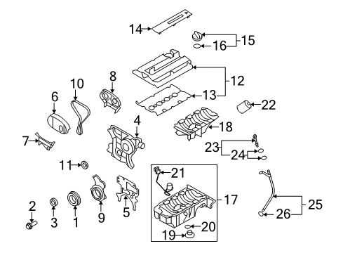 2008 Saturn Astra Filters Filter Diagram for 95528292