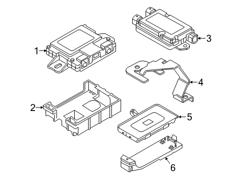 2017 BMW 530i xDrive Electrical Components Lte Compensator Diagram for 84109128982