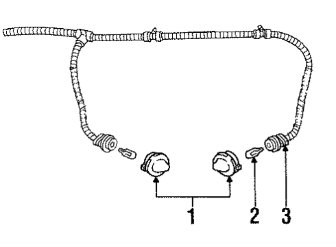 2002 Saturn SC1 Backup Lamps Lamp Asm, Back Up Diagram for 21112502