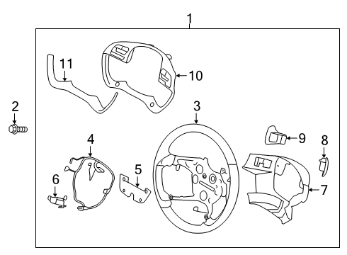 2020 Kia K900 Steering Column & Wheel, Steering Gear & Linkage DAMPER-Steering WHEE Diagram for 56200J6000