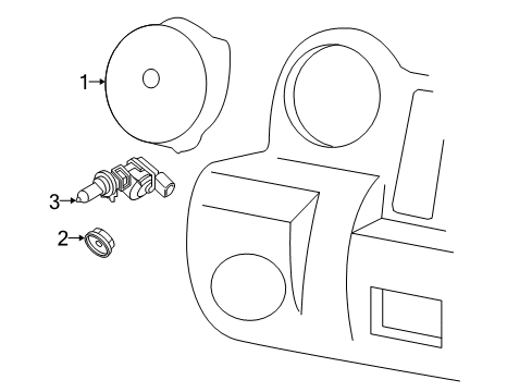 2010 Jeep Compass Headlamps Headlamp Left Diagram for 5303875AE