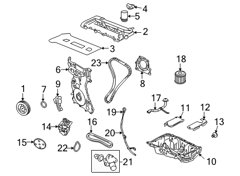 2005 Ford Escape Filters Tube Assembly Diagram for 5L8Z-6754-BA