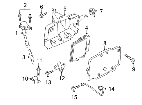 2017 Ford Escape Powertrain Control Spark Plug Diagram for HYFS-094-YEC