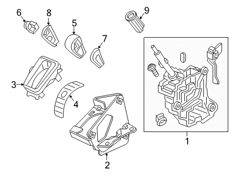 2016 Honda CR-V Gear Shift Control - AT Wire, Control Diagram for 54315-T1W-A52