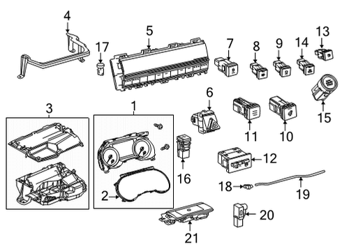 2021 Toyota Sienna Headlamps Composite Assembly Diagram for 81110-08120